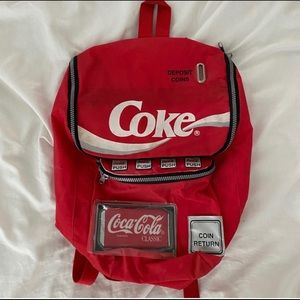 Vintage Coca-Cola Coke Vending Machine Backpack